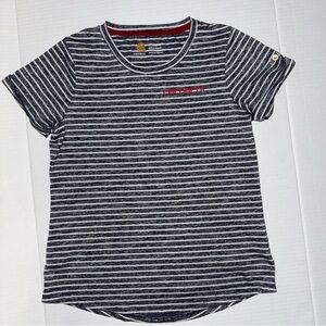 Carhartt Kids Striped Tee Shirt Black‎ White Unisex Boys Girls Child Medium